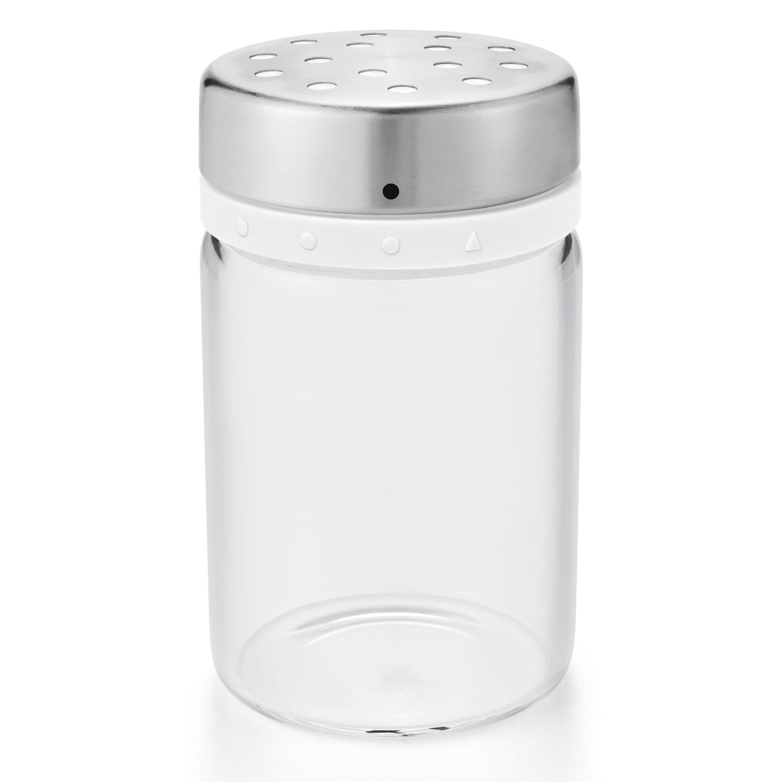 OXO Adjustable Shaker, Stainless Steel Seasoning & Spice Shaker with Adjustable Pour Settings