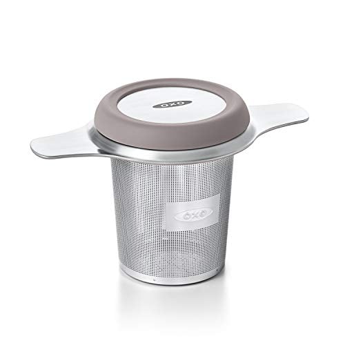 OXO Stainless Steel Tea Infuser Basket with Silicone Lid