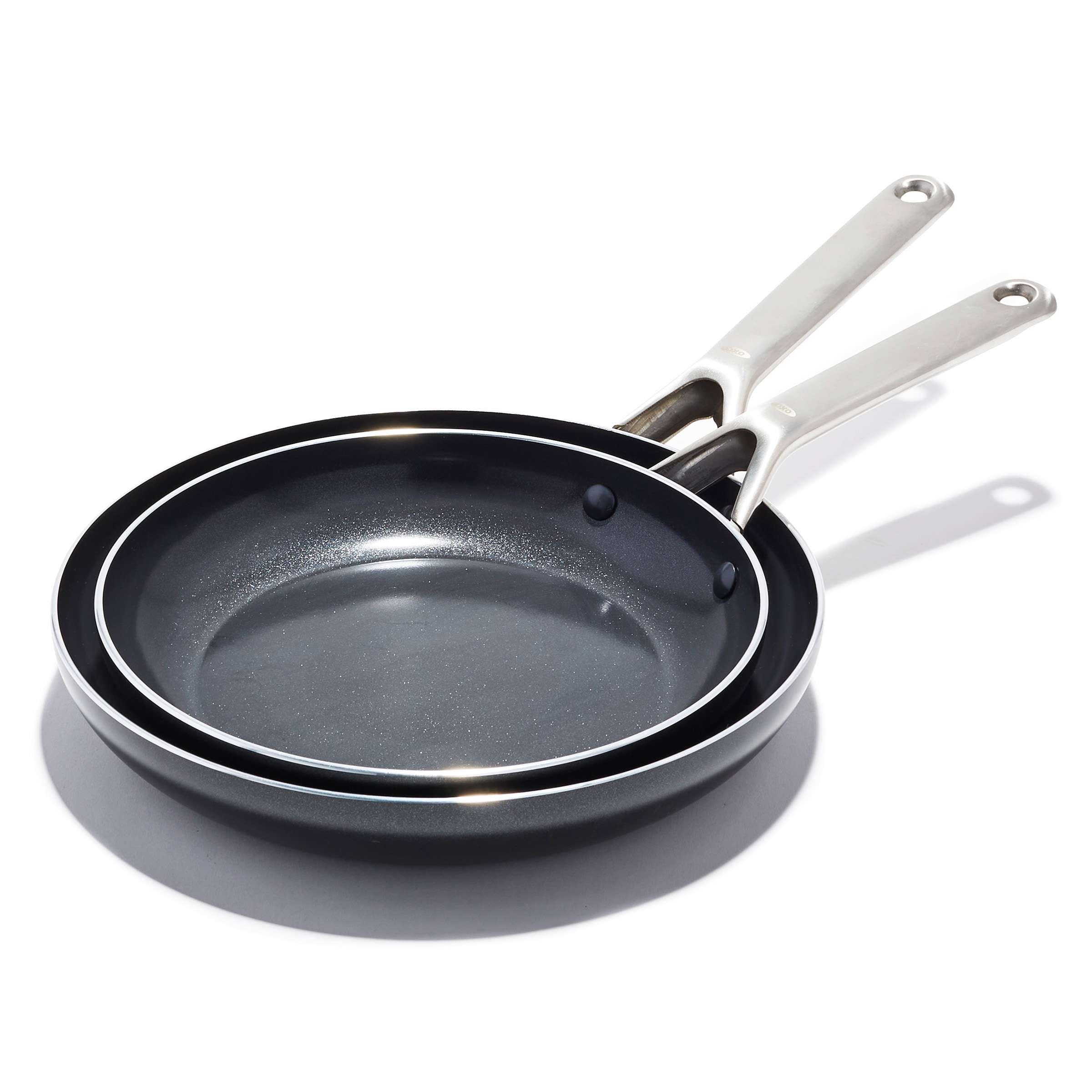 Oxo 9.5 Ceramic Pro Non-stick Skillet With Lid Gray : Target