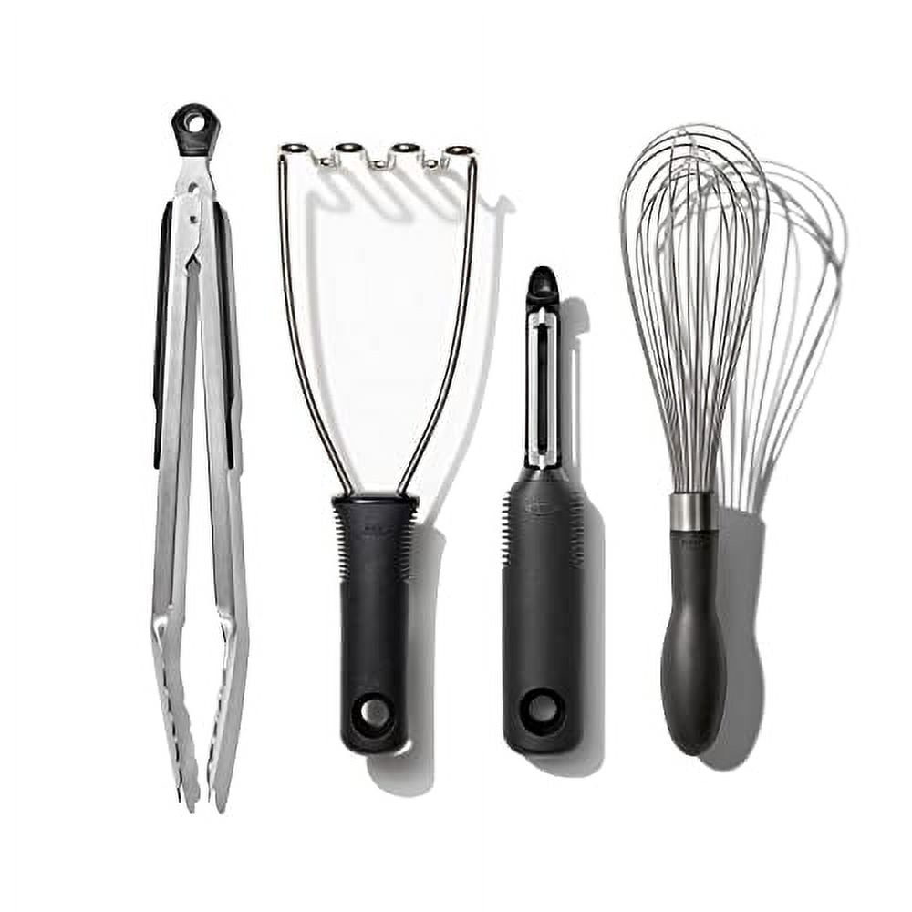 Essential Stainless Steel and Nylon 4-Piece Kitchen Tool Set