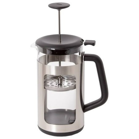OXO - Brew French Press 8 Cup Coffee Maker with GroundsLifter - Black