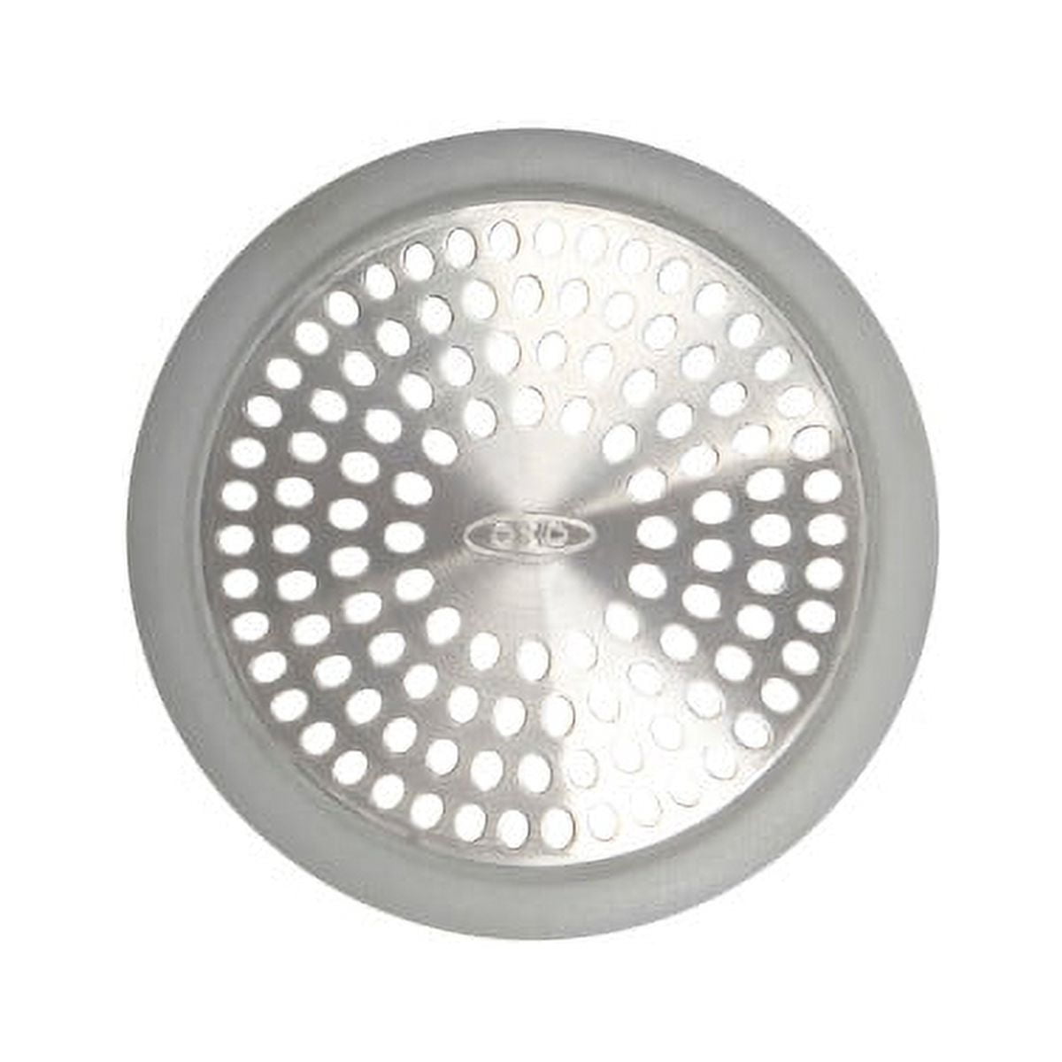 Stainless Steel Bathtub Drain Protector with Silicone Rim
