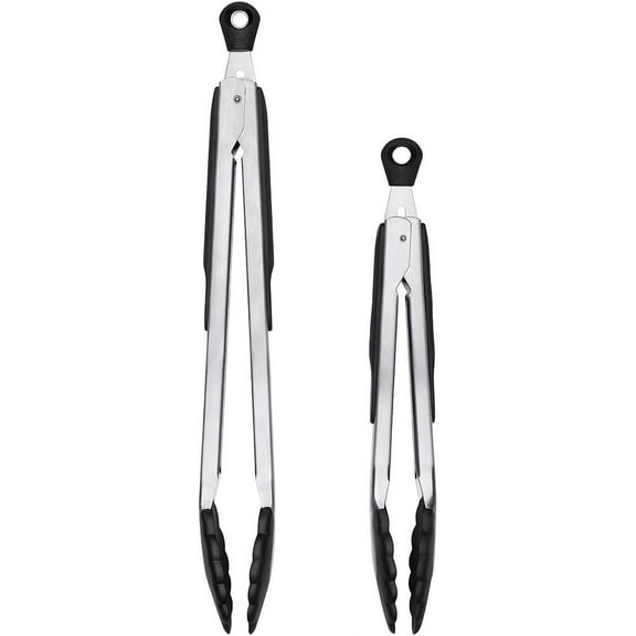 OXO Good Grips 2-Piece Tongs with Nylon Heads Set