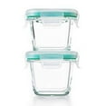 thumbnail image 1 of OXO Good Grips 4-Piece Smart Seal Leakproof Mini Glass Container Set, 1 of 3