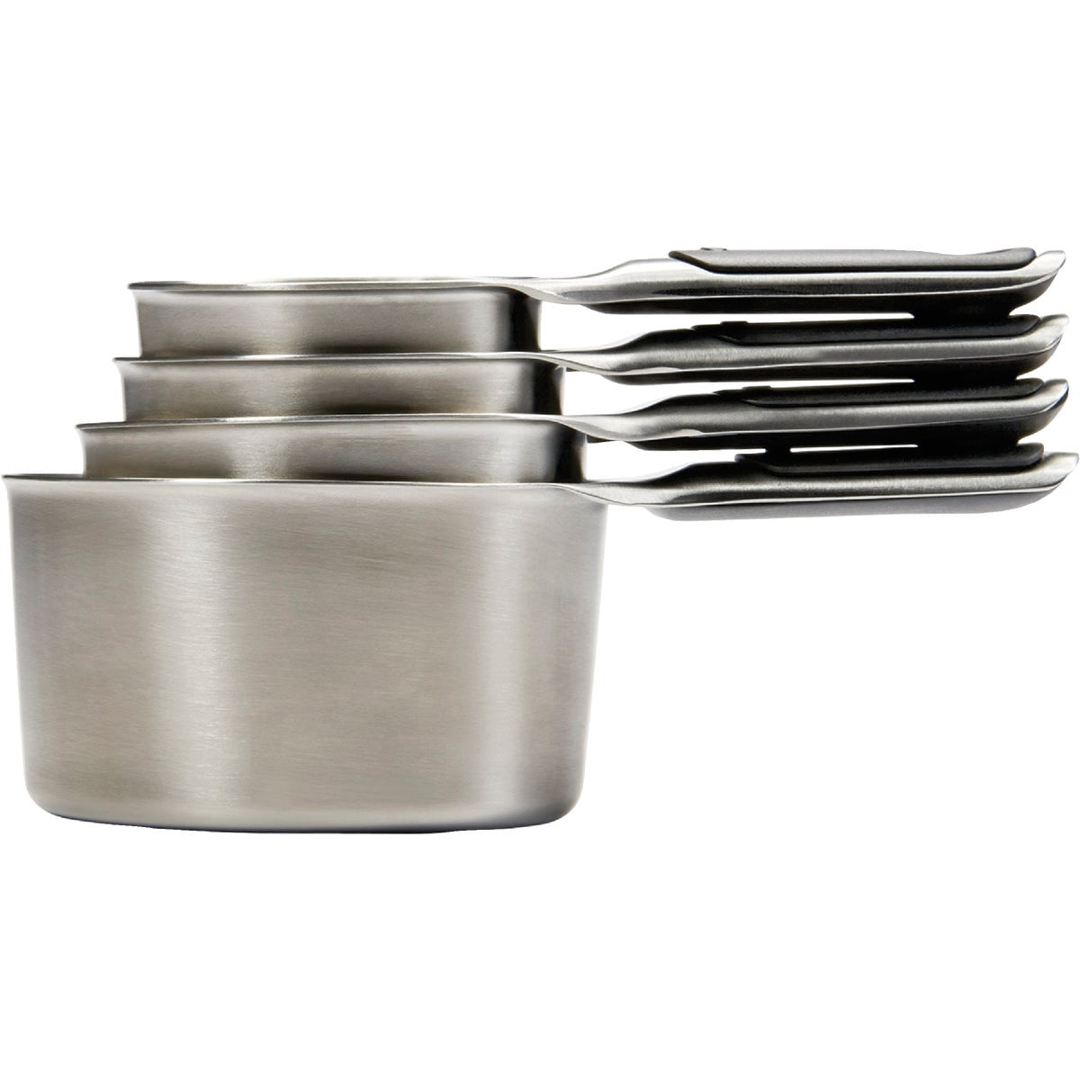 OXO Good Grips Measuring Cups - Stainless Steel, Magnetic Snaps - 4 Piece Set — Residential Use, Standard Application