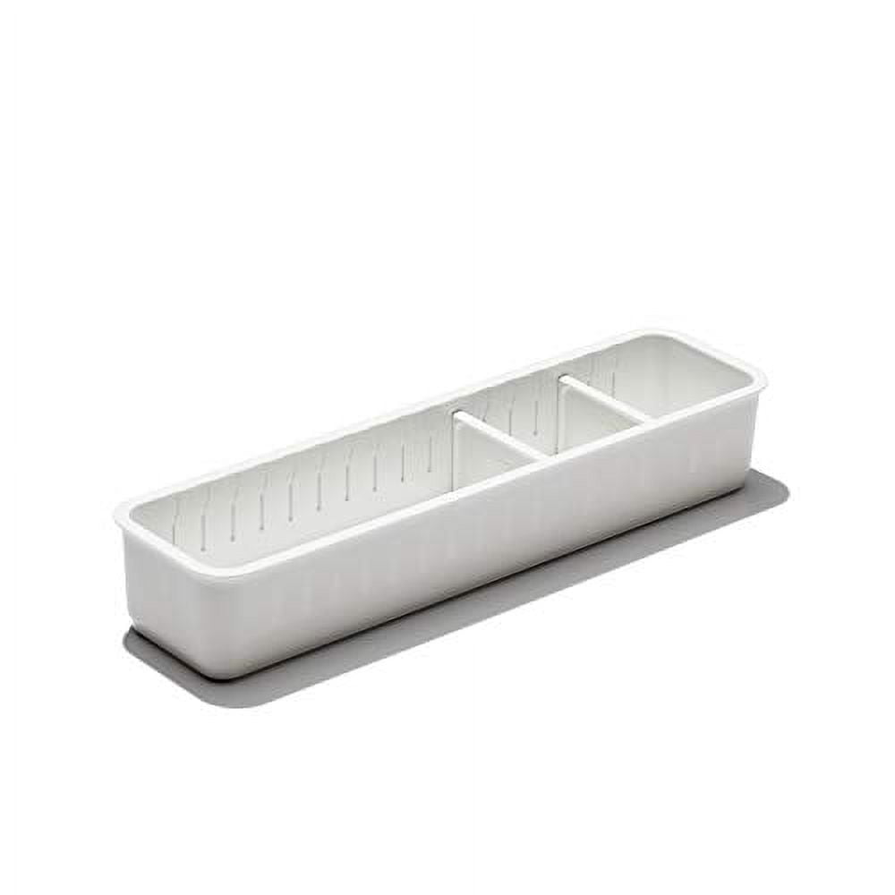 OXO Good Grips Adjustable Bathroom Drawer Bin with Removable Dividers