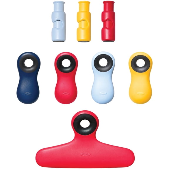 OXO Good Grips Collection, 8 Piece Bag Clip Set, Assorted  Residential Use, Standard Application