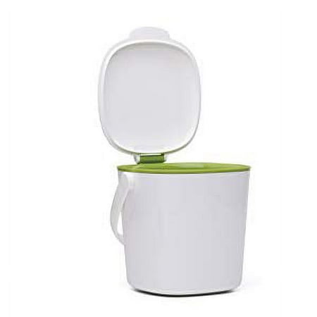 OXO Good Grips Easy-Clean Compost Bin 0.75 Gallon White/Green