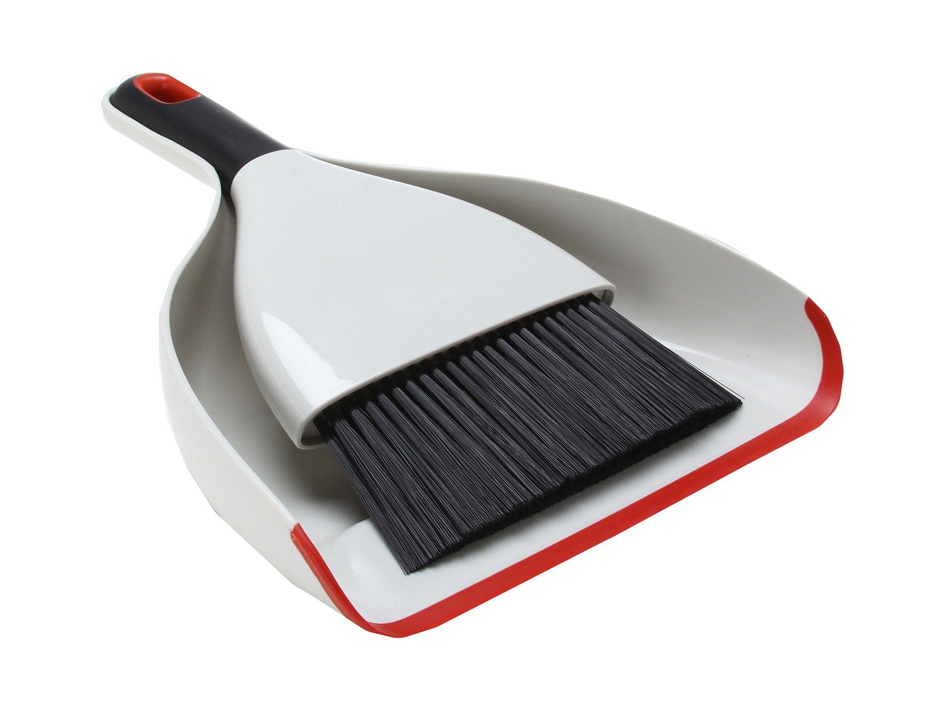 OXO, Dustpan and Brush, White cleaning set with soft handles