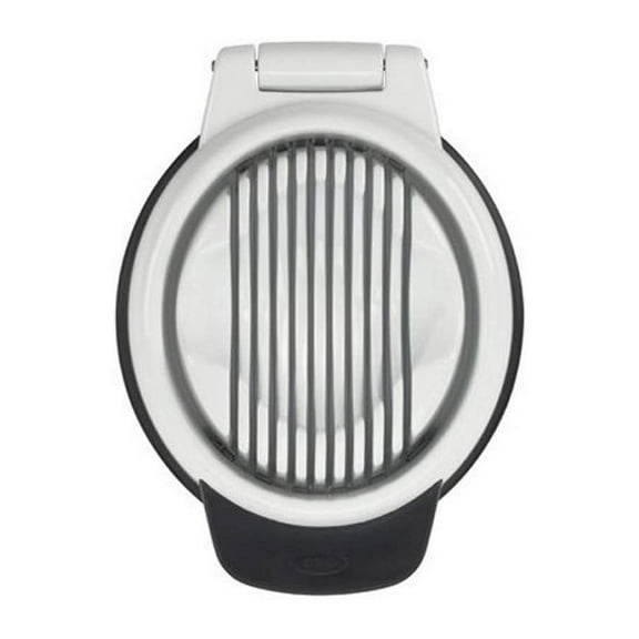 OXO Good Grips Egg Slicer with Non Slip Grip for Hard Boiled Eggs, White/Black
