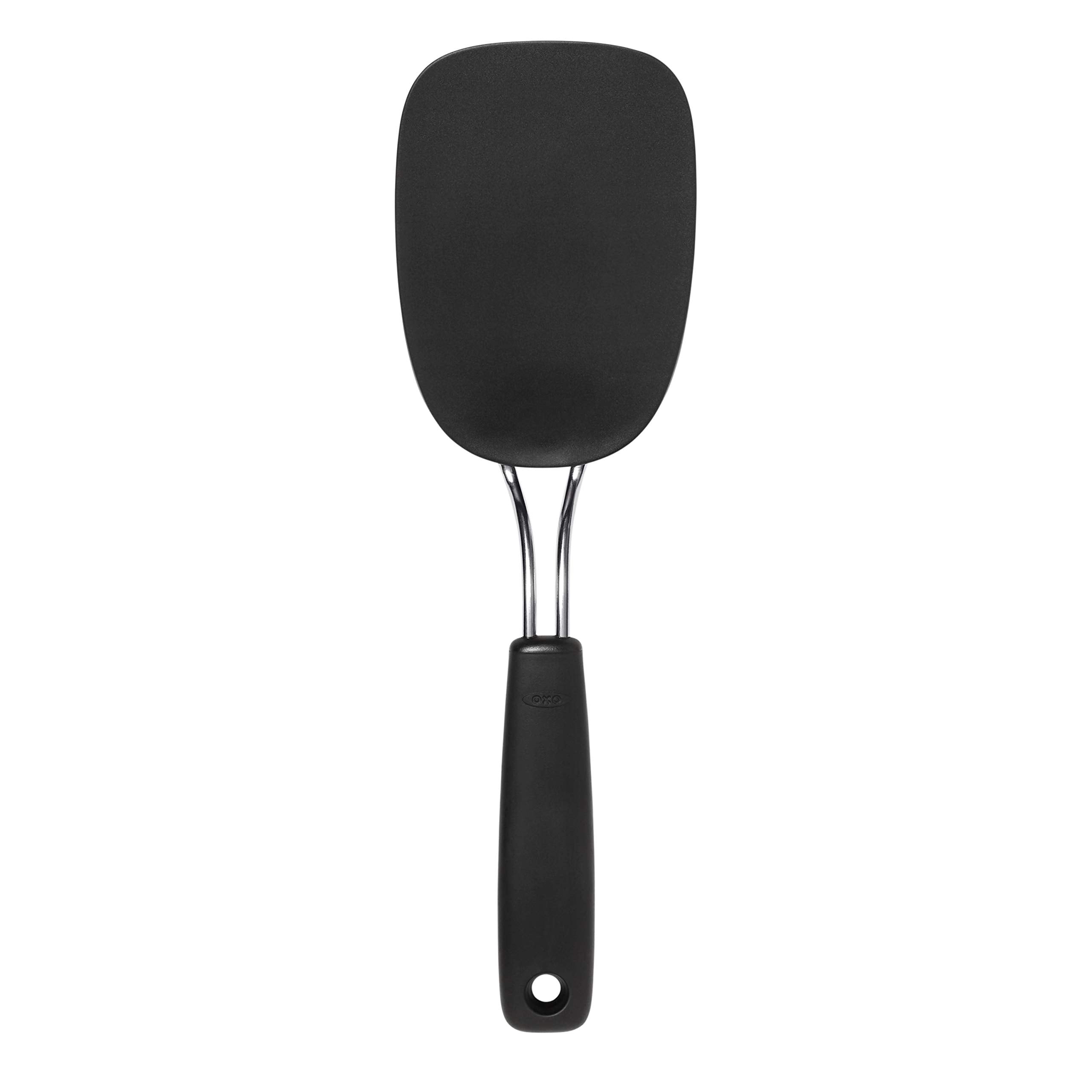 Black Nylon Flexible Turner with Non-Slip Handle