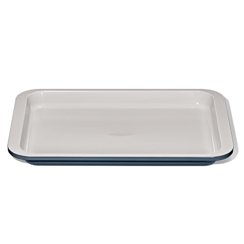 OXO Good Grips Non-Stick Pro Ceramic Coated Metal Bakeware Quarter Sheet Pan  Storm Blue