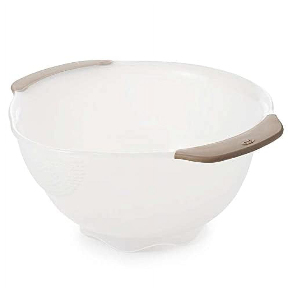 White Plastic Rice and Grains Washing Colander