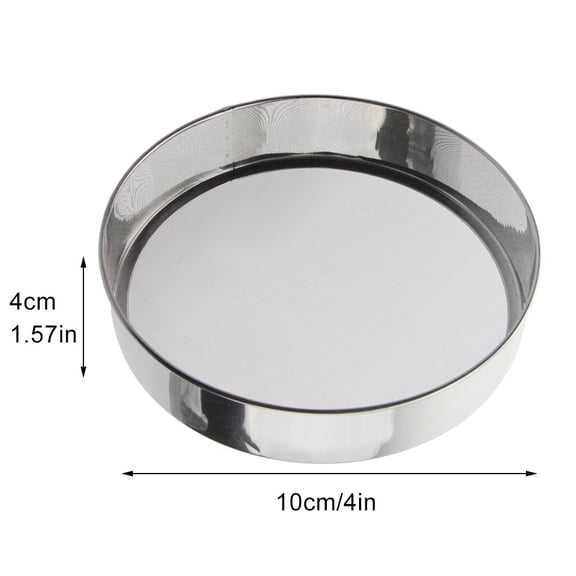 OXO Good Grips Stainless Steel Flour Sifter with 40 Mesh Fine Mesh Strainer for Baking 10-21cm Round Sifter