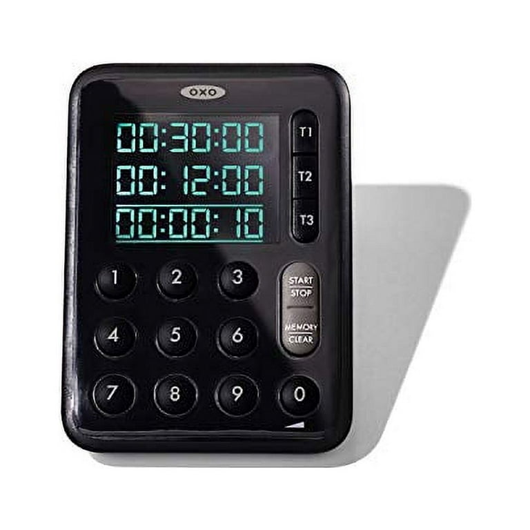 OXO Good Grips Digital Triple Timer Easy To Read Display Inverse