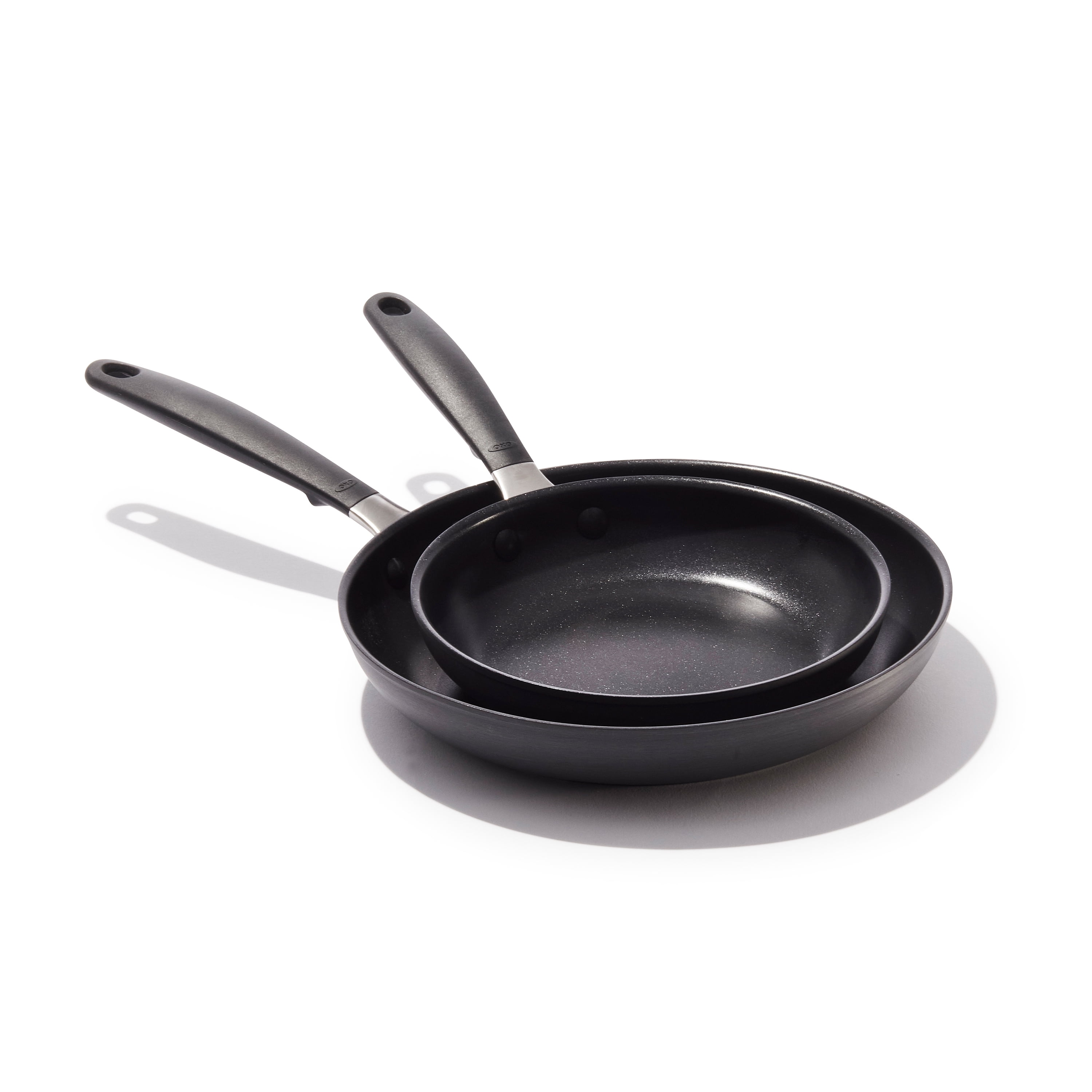 OXO Hard Anodized Nonstick Cookware, 2 Piece Frypan set, 8 and 10