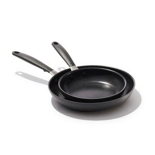 OXO Obsidian Pre-Seasoned Carbon Steel Induction Safe 10 Crepe Pan with  Silicone Sleeve, Black
