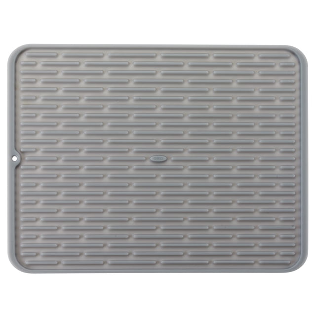 OXO Large Silicone Drying Mat, 16.75-In x 12.5-In, Gray - Walmart ...