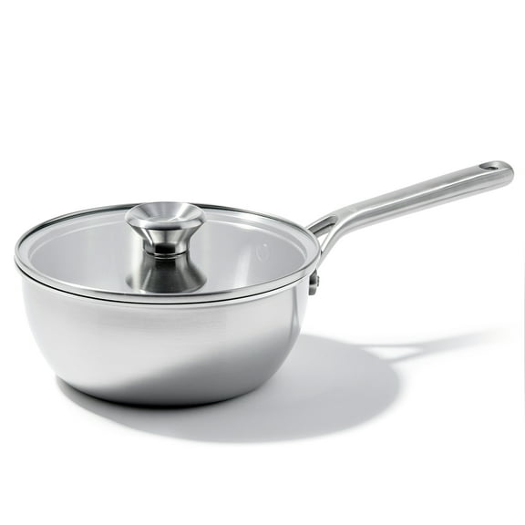 OXO Mira Tri-Ply Stainless Steel 3.75Qt Chef's Pan with Lid