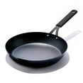 thumbnail image 1 of OXO Obsidian Pre-Seasoned Carbon Steel Induction Safe 12" Frying Pan/Skillet with Silicone Sleeve, Black, 1 of 10