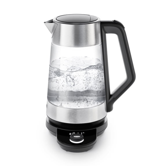 OXO Brew 1500 W 1.7 L Electric Kettle Clear with Temperature Control, Automatic Shut-Off, Water Level Indicator, Detachable Base