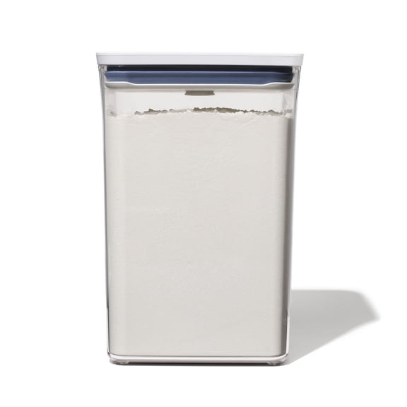 OXO POP Container 4.4-Qt Medium Big Square Food Storage Container, White