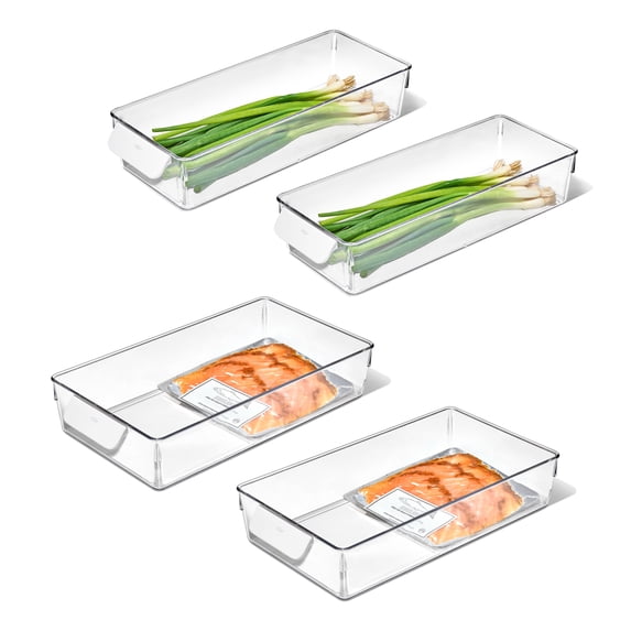 OXO SoftWorks Refrigerator Storage Bin 4-Piece Starter Set