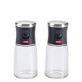 thumbnail image 1 of OXO Soft Works Salt and Pepper Shaker Set, Black, 1 of 7