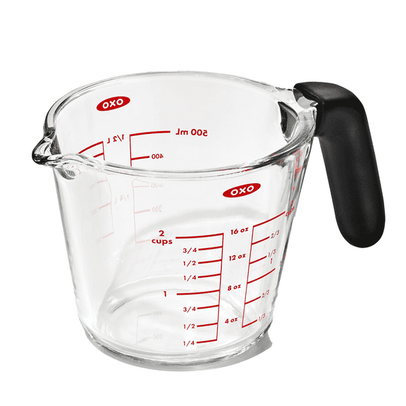OXO SoftWorks 2 Cup Glass Measuring Cup, Clear