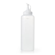 OXO SoftWorks Chef's Oil and Vinegar Dispenser Plastic Squeeze Bottle, 16 oz, White