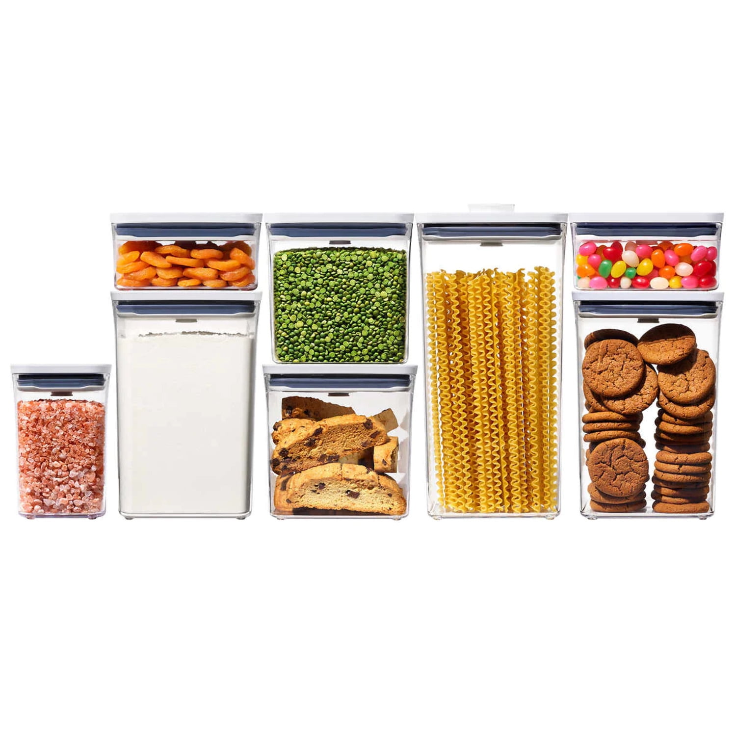 Tourdeus Pop Container 8-Piece Airtight Food Storage with Lids, BPA-Free  Leakproof Stackable - Ideal for Flour Cereal Snacks & Pantry Organization 