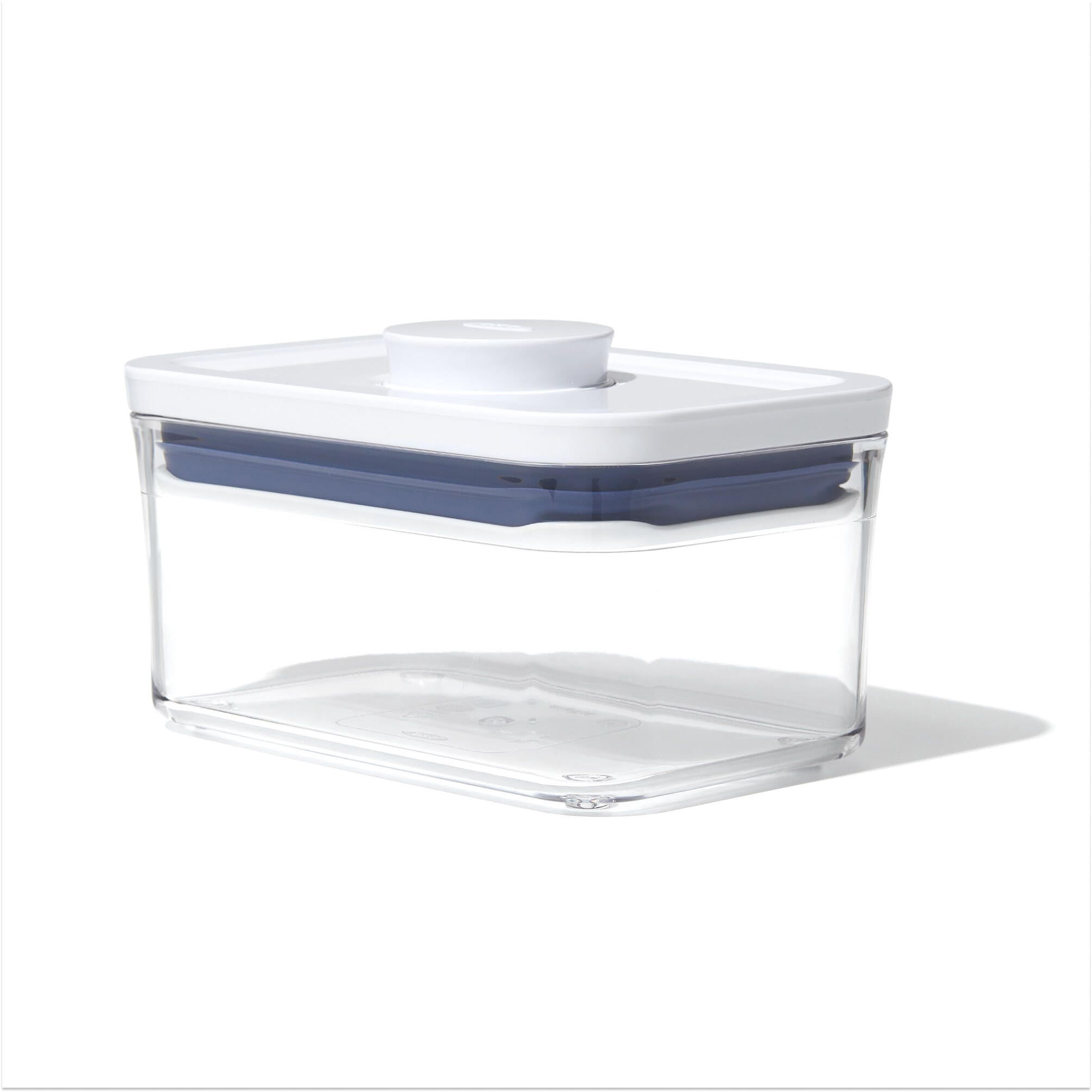 OXO POP Container 0.6-Qt Mini Rectangle Food Storage Container, White
