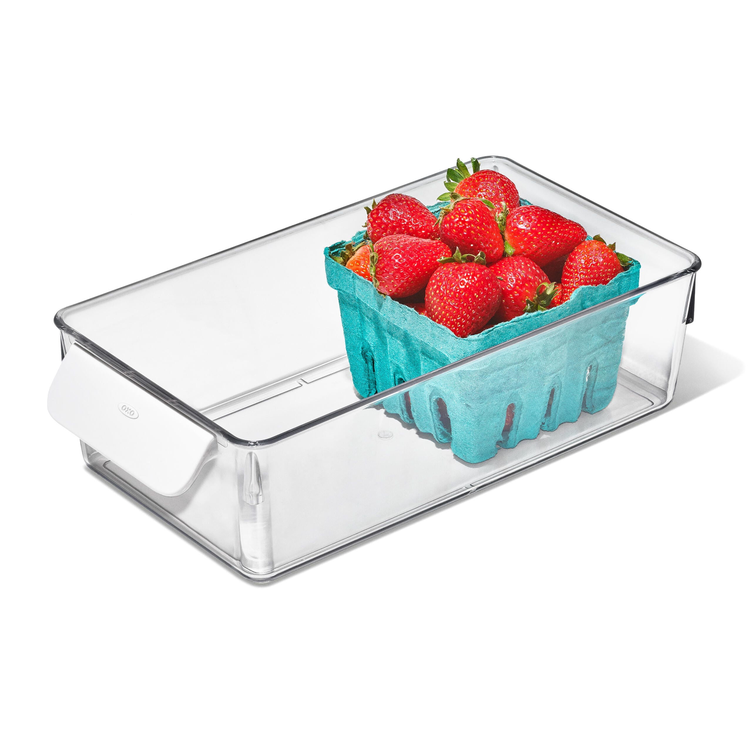 OXO Refrigerator Organizer Container with Handle, 5-Inch x 10-Inch, Clear