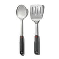 thumbnail image 1 of OXO SoftWorks Stainless Steel 2-Piece Cooking Utensil Set – Turner & Spoon, 1 of 5