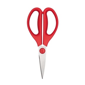 OXO SoftWorks Stainless Steel Kitchen Shears, 1 Count, Red