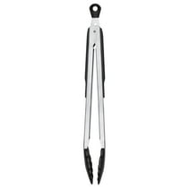 OXO Softworks 12-inch Tongs with Nylon Head, Stainless Steel