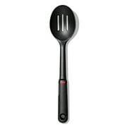 OXO Softworks 13" Nylon Slotted Cooking Spoon, Black