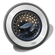 OXO Softworks 2-in-1 Stainless Steel Sink Strainer and Stopper, Black