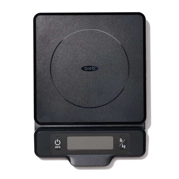 Open Box OXO Softworks 5 lb Food Scale with Pull-Out Display, H 1.8" ,Black