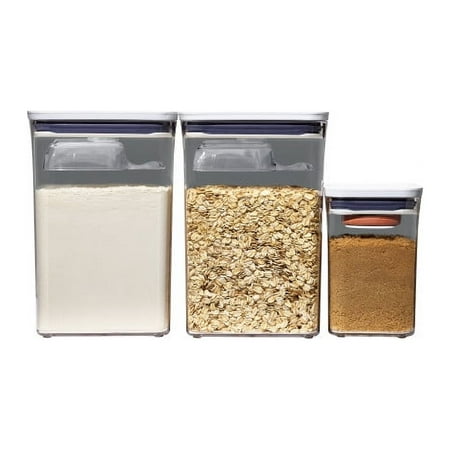 OXO POP Container 6-Piece Baking Set Food Storage Container, White