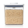 thumbnail interactive-video image 1 of OXO POP Container 2.8-Qt Short Big Square Food Storage Container, White, 1 of 16