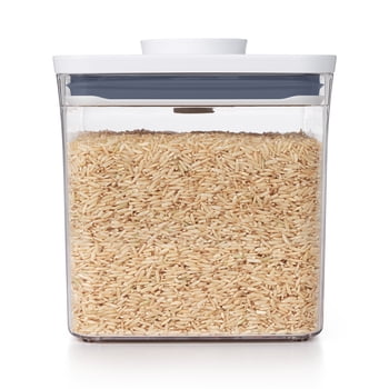 OXO POP Container 2.8-Qt Short Big Square Food Storage Container, White
