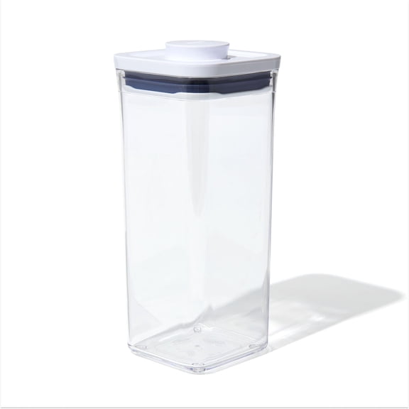 OXO POP Container 1.7-Qt Medium Small Square Food Storage Container, White