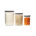 thumbnail image 1 of OXO Softworks Plastic 3-Cup Stackable Food Storage Canisters, Set of 3, 1 of 7