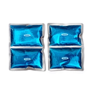 OXO Prep & Go 2-Pack Lunch Prep Ice Pack Set, Reusable Freezer Packs for Lunch Boxes, Meal Prep Bags and Coolers, Blue