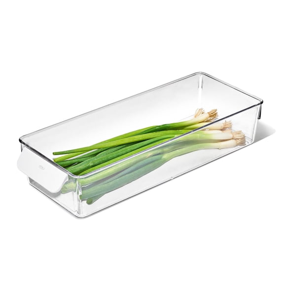 OXO Refrigerator Organizer Container with Handle, 5-Inch x 14-Inch, Clear