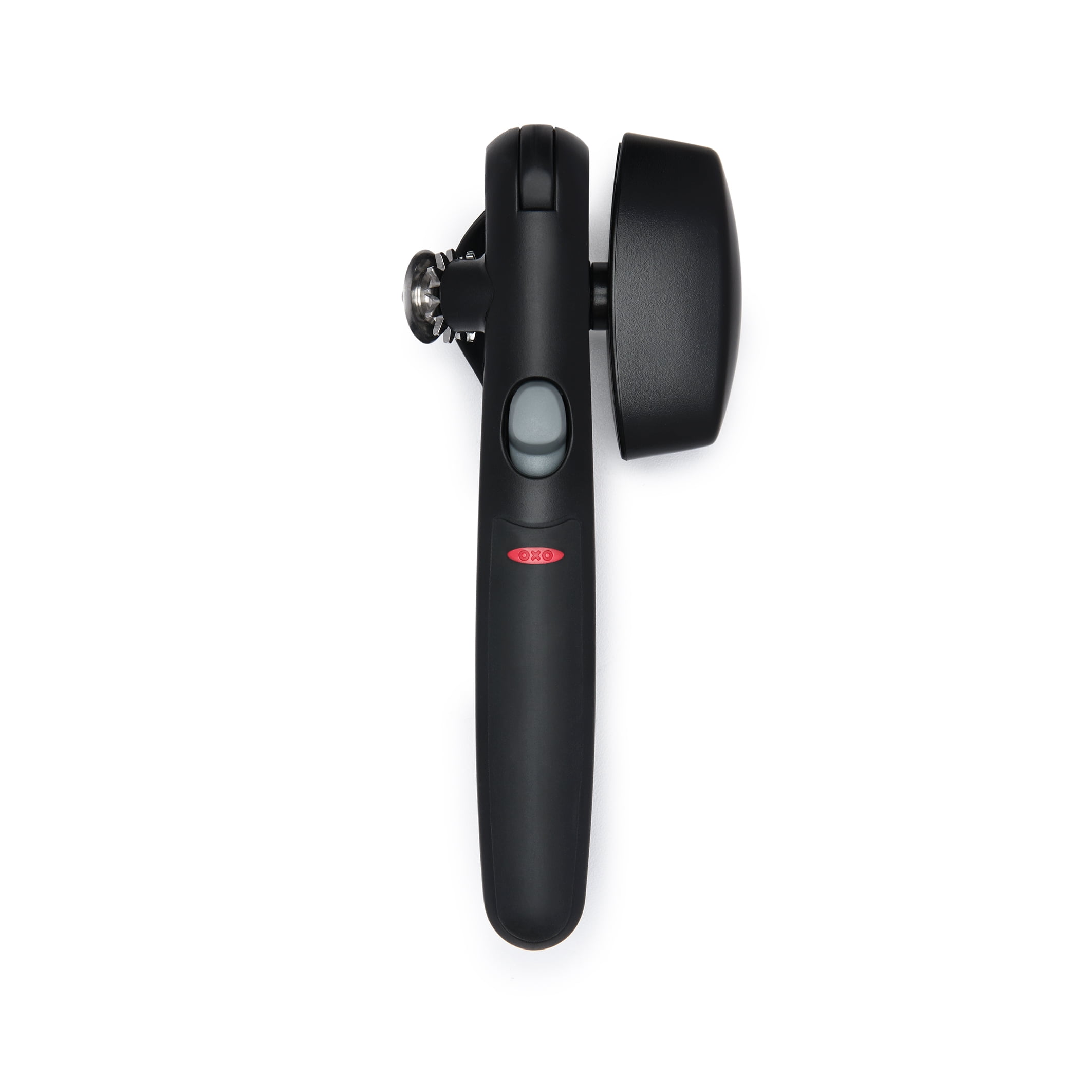 OXO Black Stainless Steel Snap-Lock Can Opener with Ergonomic Handle
