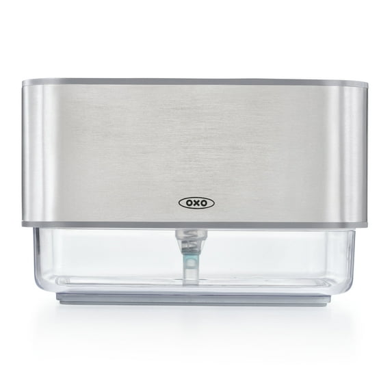 OXO Softworks Stainless Steel Soap Dispensing Sponge Holder