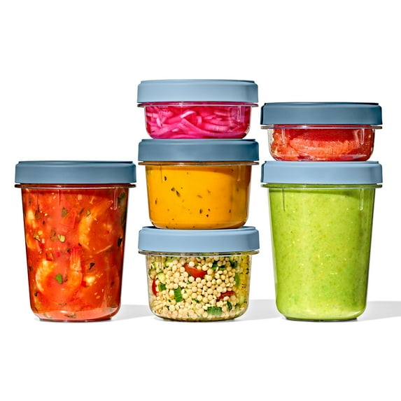 OXO Twist & Stack 12-Piece Food Storage Container Set with Leakproof Lids