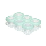 OXO Tot Baby Blocks Food Storage Containers, 2 oz, Opal, 6-Pack, For Infants Ages 0-12 months